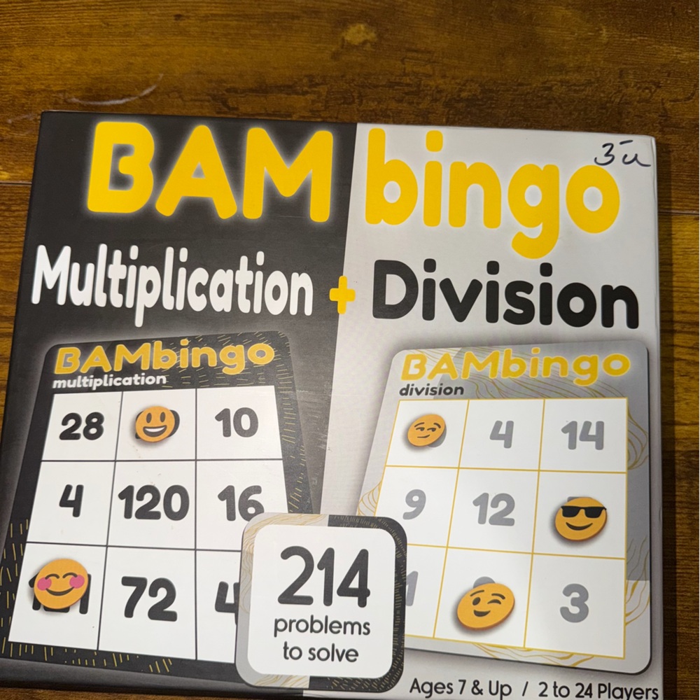 Multiplication Game - Black and Yellow